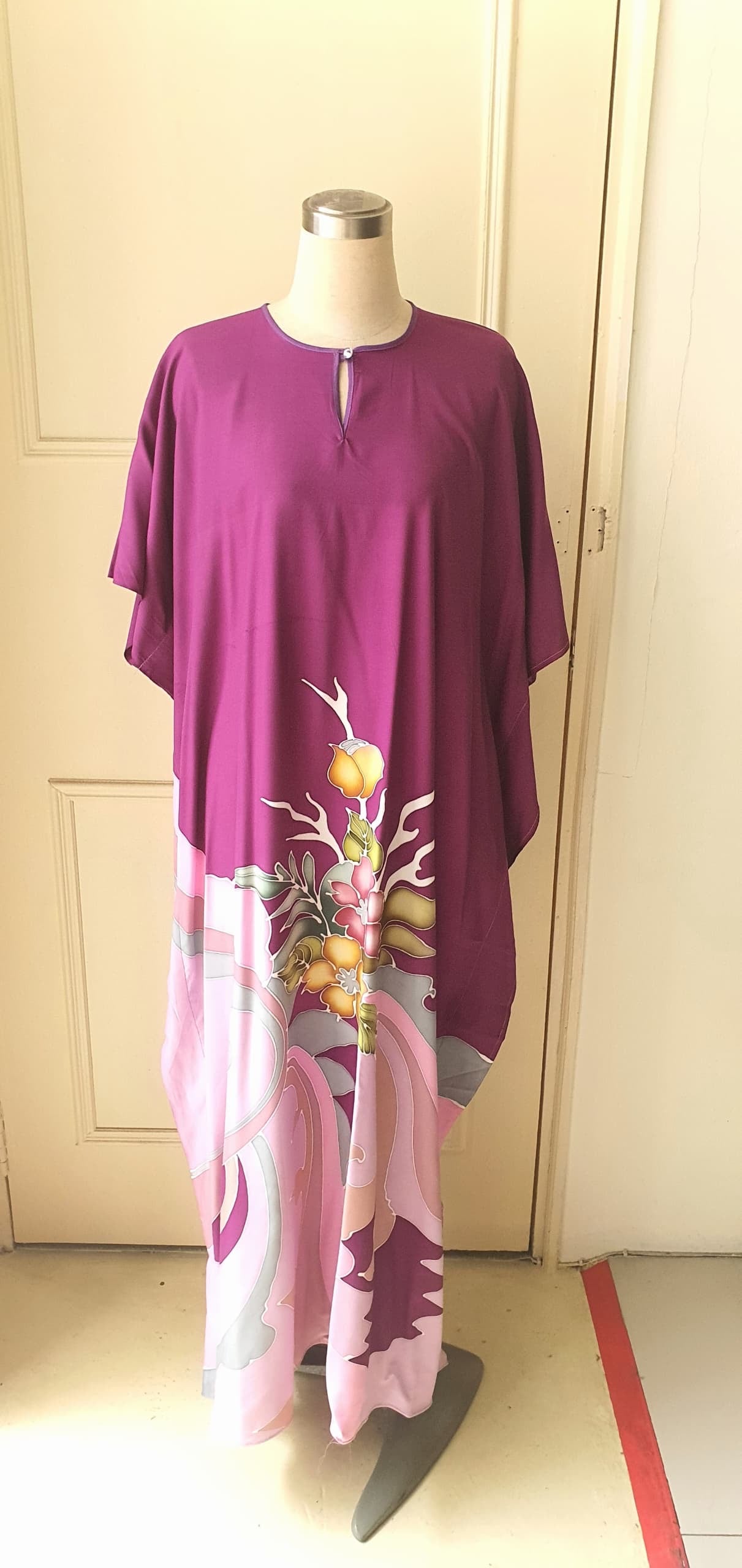 Batik Kaftan in Mengkuang Clutch/ Batik Pouch