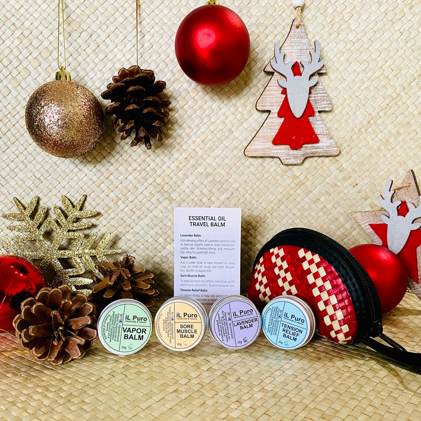 Essential oil Travel Balm set