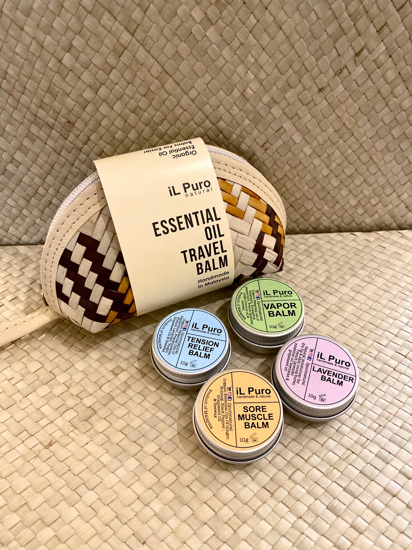 Essential oil Travel Balm set