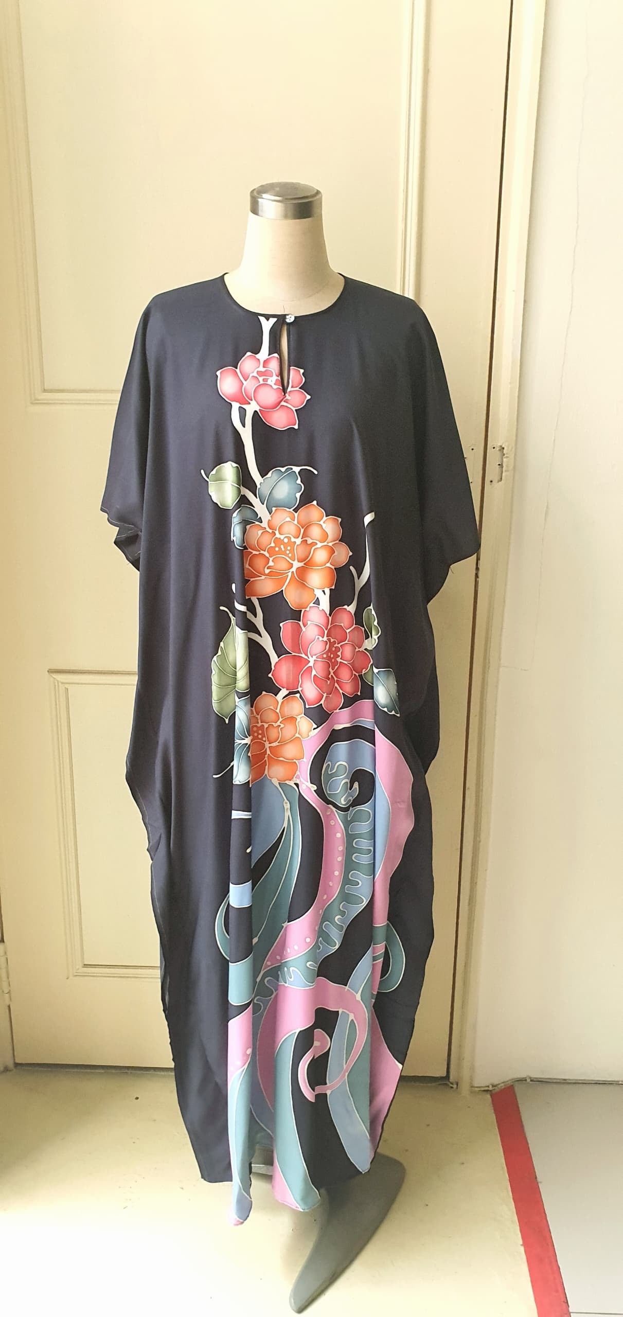 Batik Kaftan in Mengkuang Clutch/ Batik Pouch