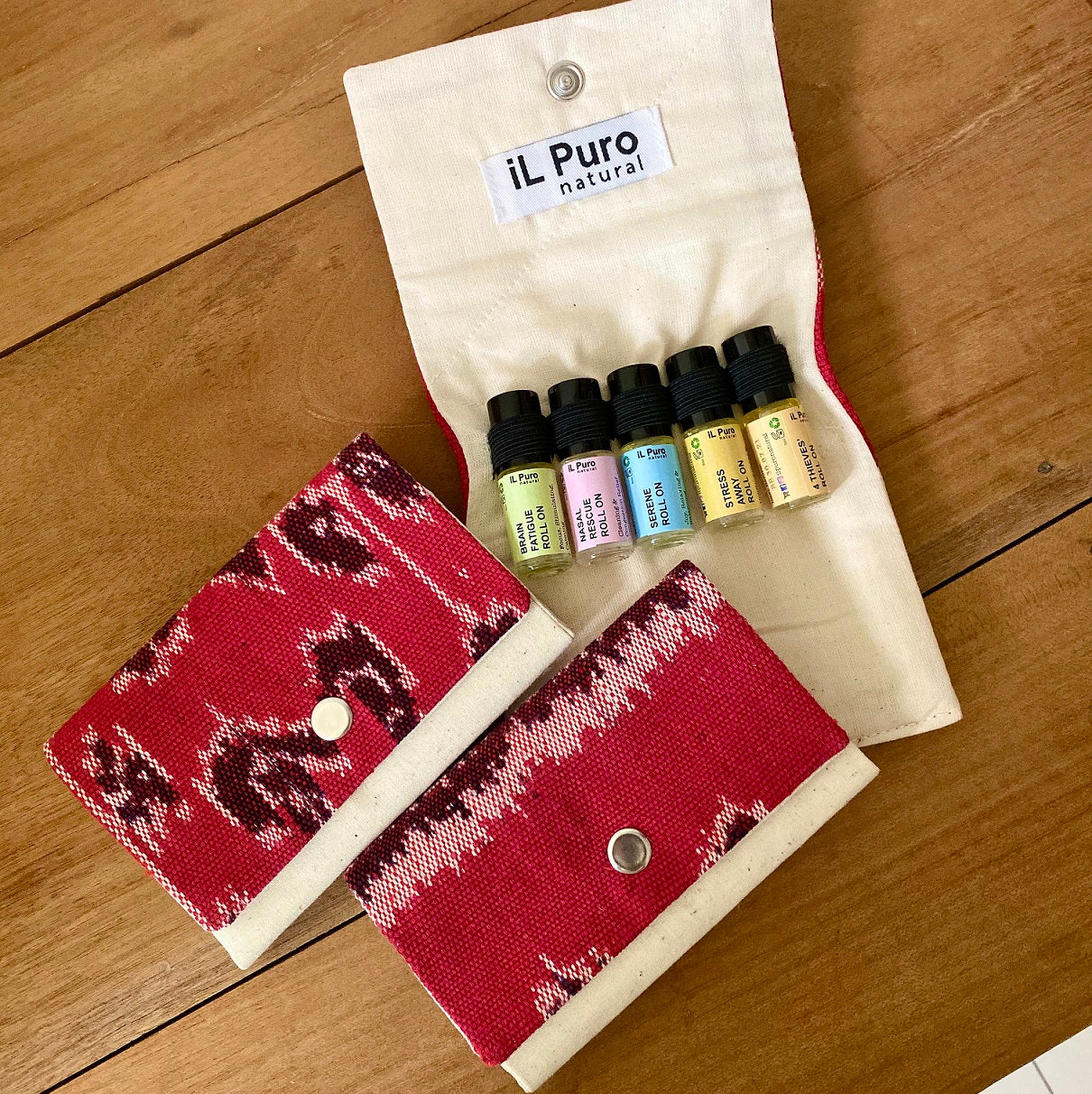 Essential oil roll on travel set