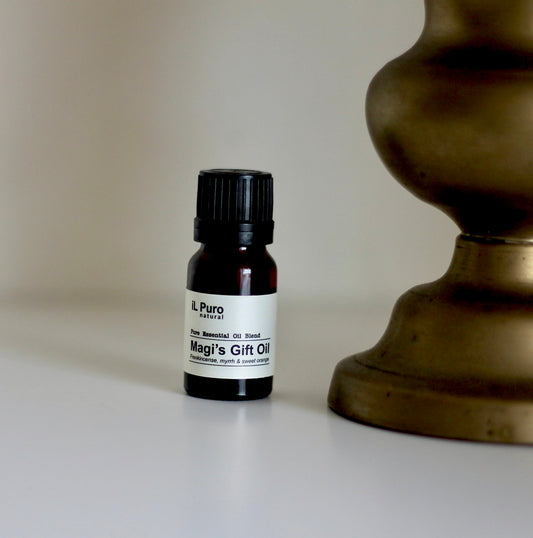 Magi's Gift essential oils blend benefits and application.