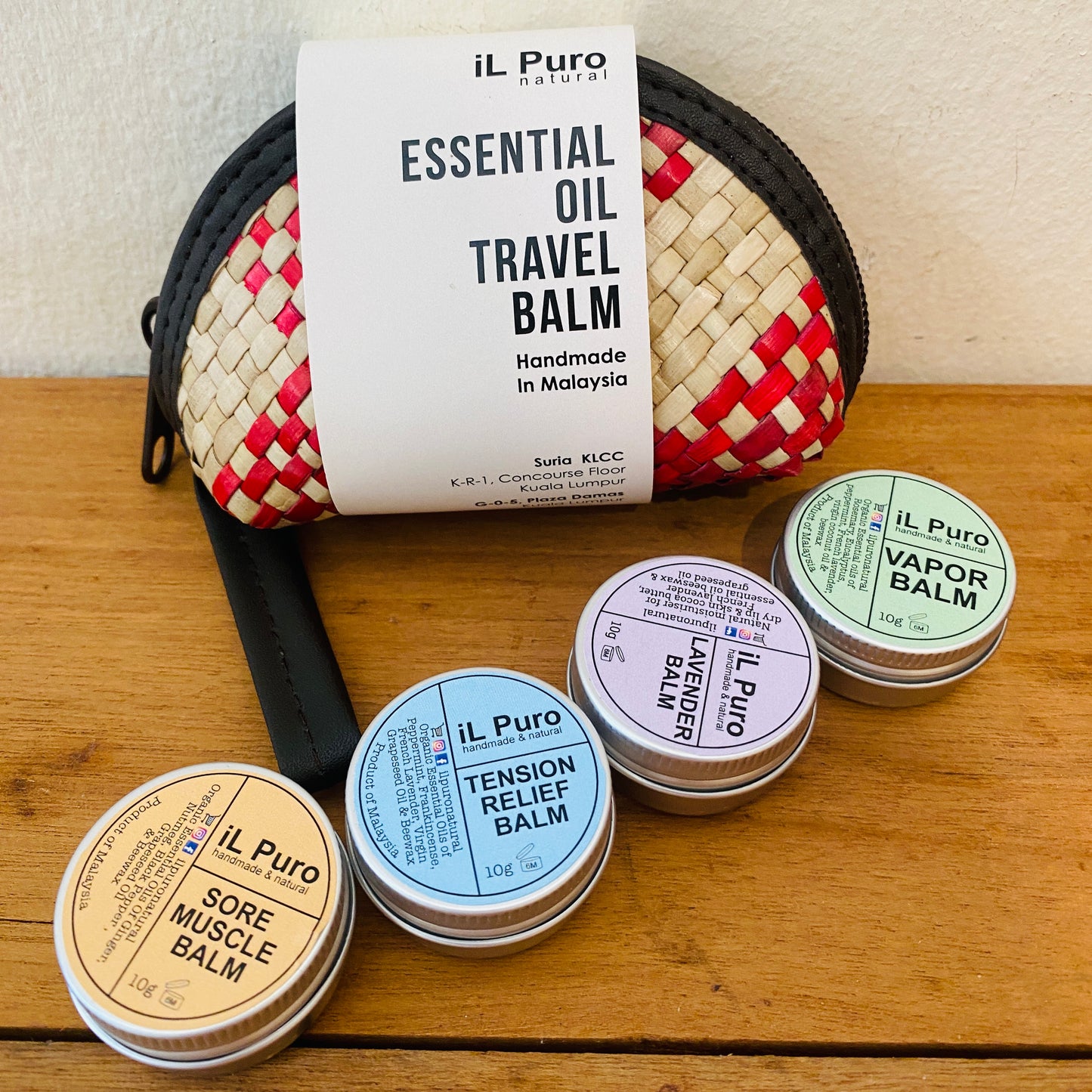 Essential oil Travel Balm set