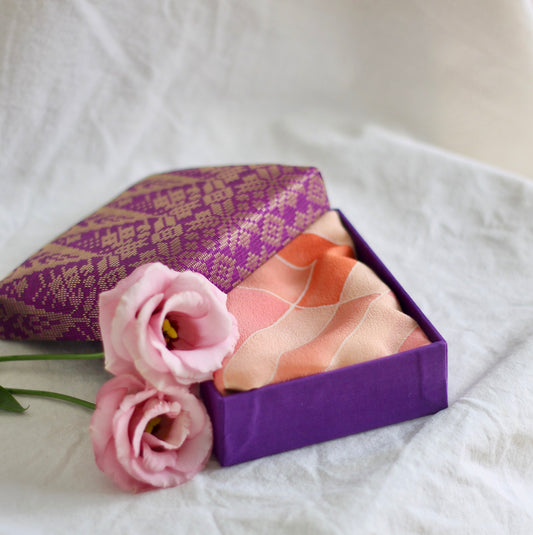 Batik scarf in Songket giftbox